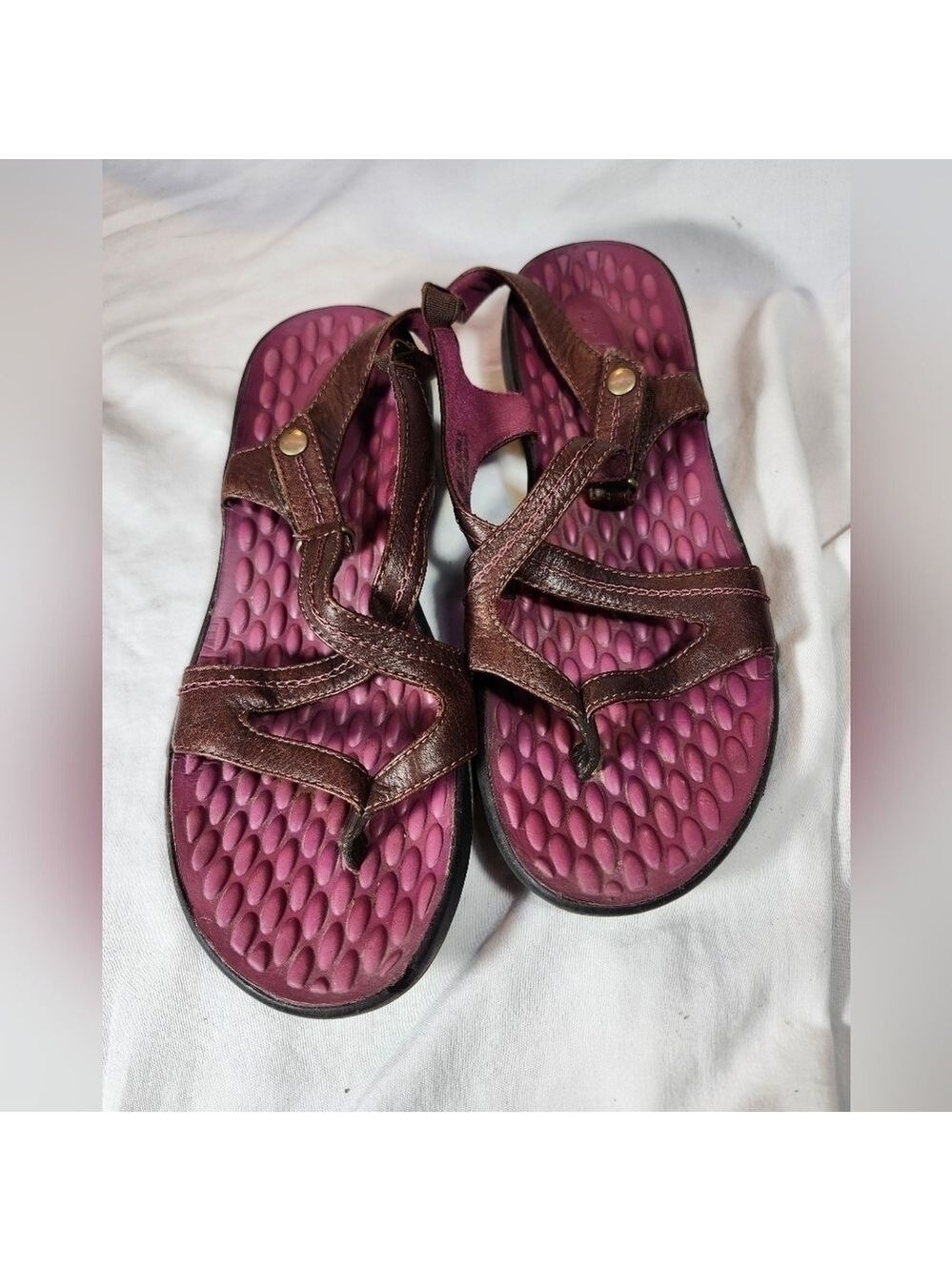 Pr!vo leathers sandals sz7M - Picture 1 of 6